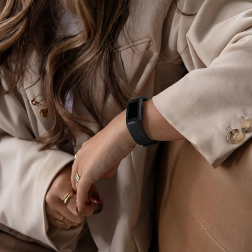 Silicone Strap, black, lifestyle photo