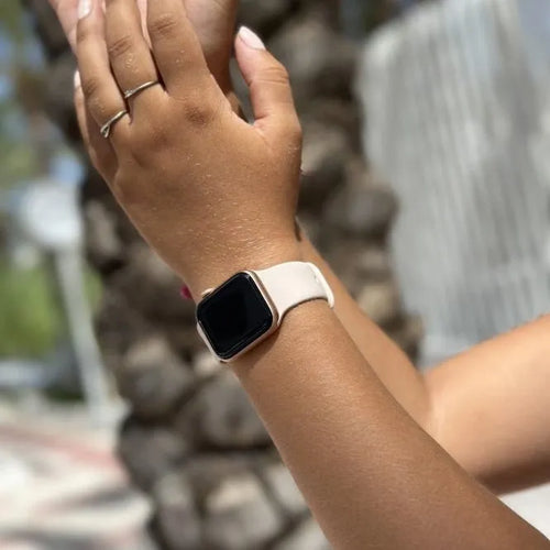 Silicone Strap, beige, lifestyle photo