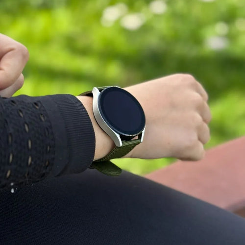 Bracelet nylon con hebilla Fossil Gen 4 Explorist HR (verde)