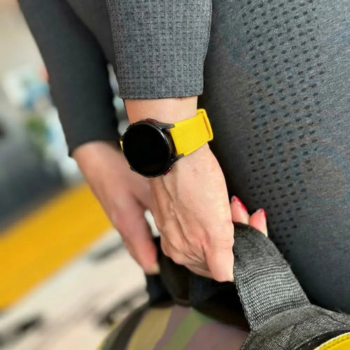 Samsung Galaxy Watch 4 44mm Silicone Strap with Buckle (Yellow)