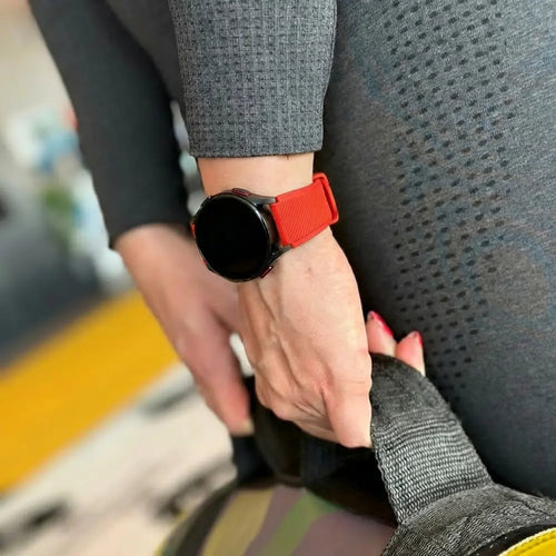 Samsung Galaxy Watch 4 44mm Silicone Strap with Buckle (Red)