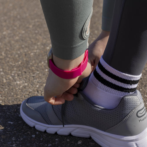 Silicone Strap 'Classic', bright pink, lifestyle photo