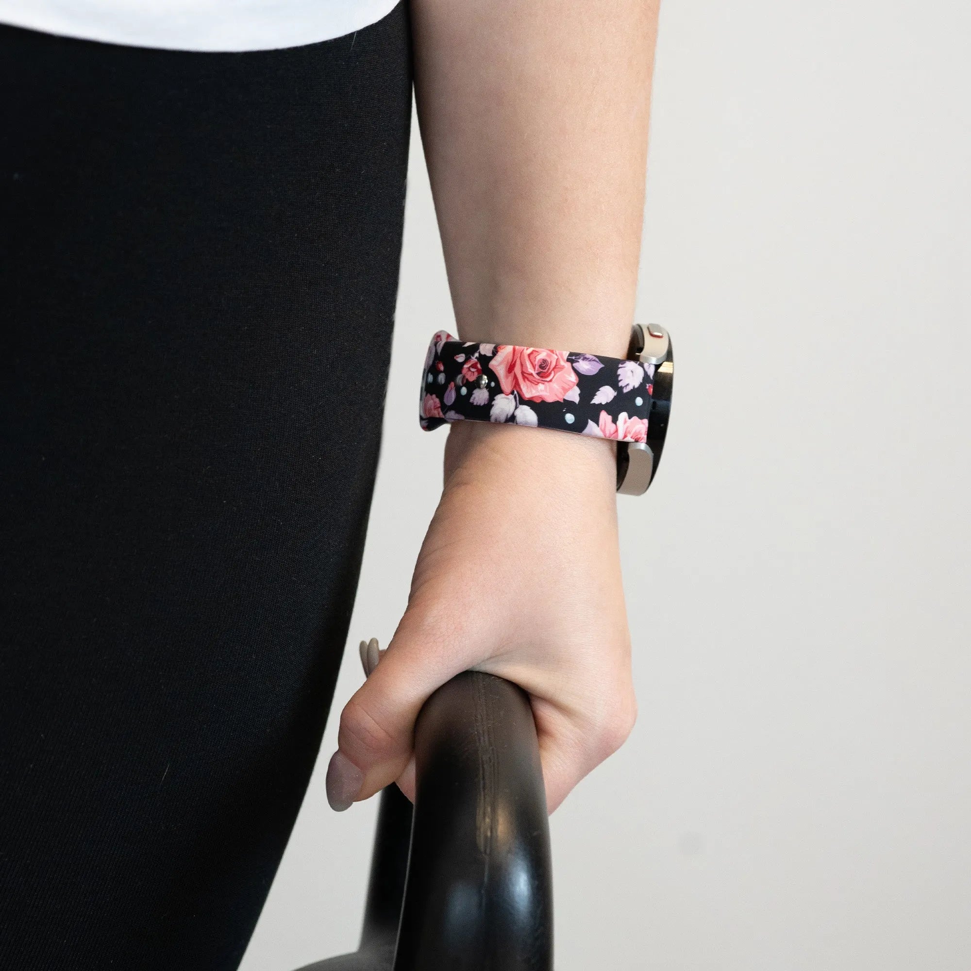 Bandz ICE Smart 2.0 Square 1.70 Silicone Strap 'Flowers'