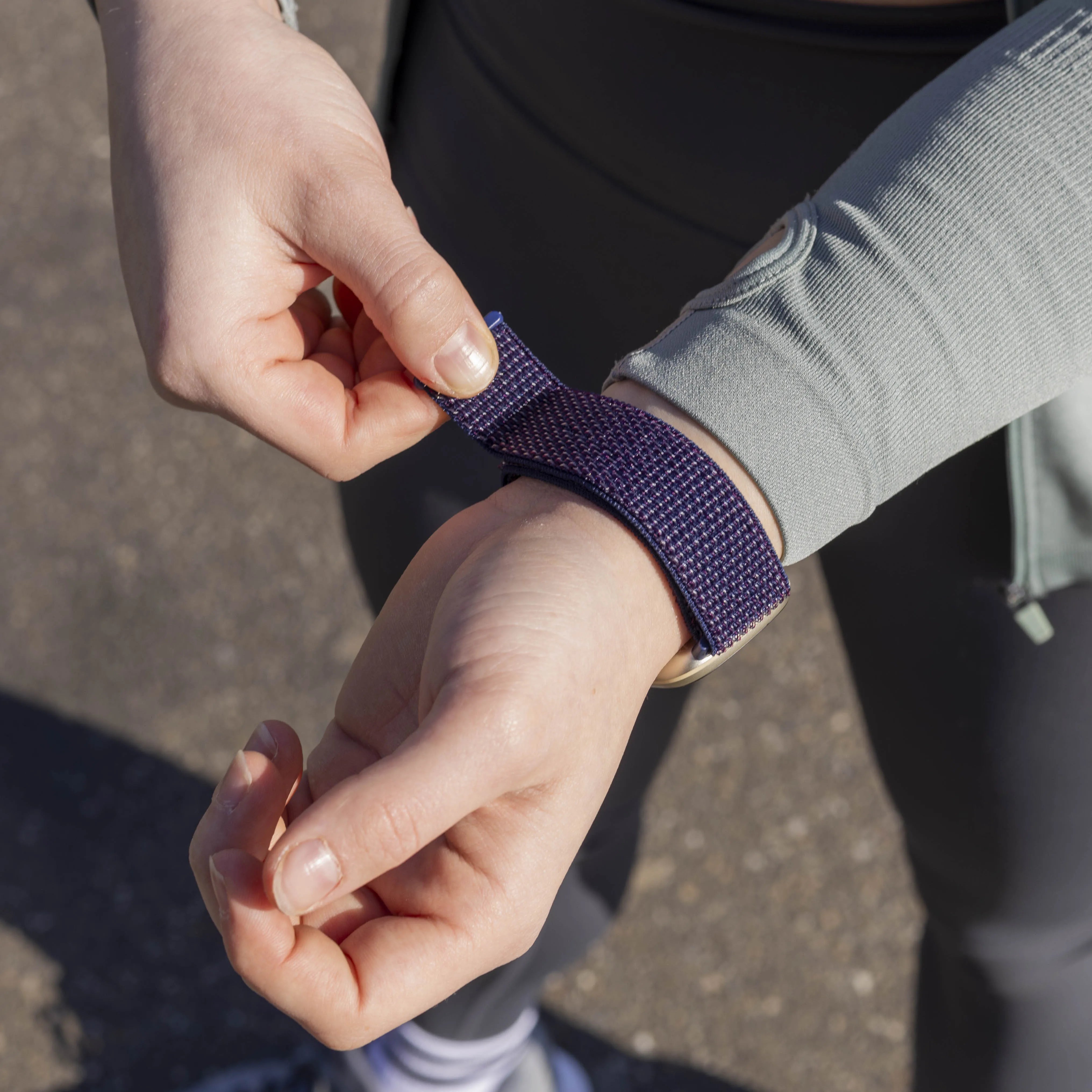 Correa nylon Fitbit Versa 3 (azul marino)