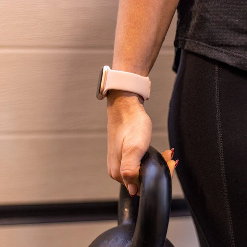 Correa silicona Apple Watch (rosa arena)