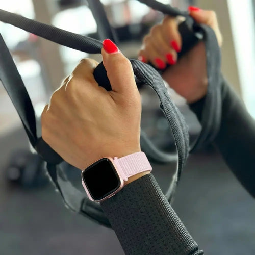 Fitbit Versa - Versa 2 Nylon Strap (Light Pink)
