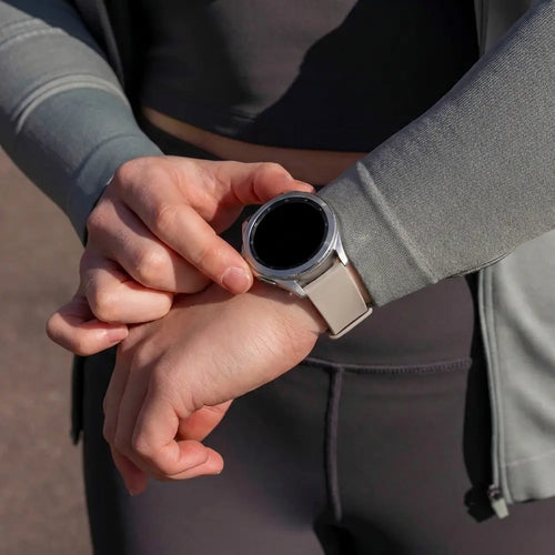 Silicone Sport Strap, starlight, lifestyle photo