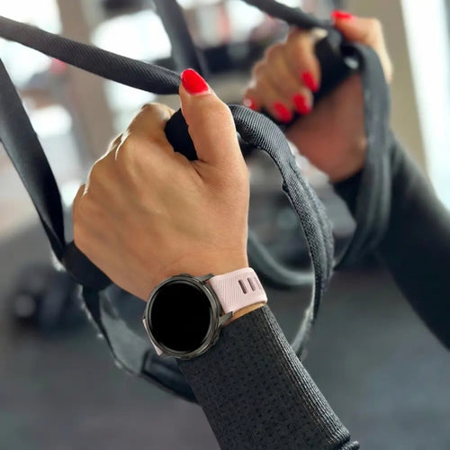 Bandz Garmin Venu 4 - 41mm Sport Strap with Buckle (Pink-White)