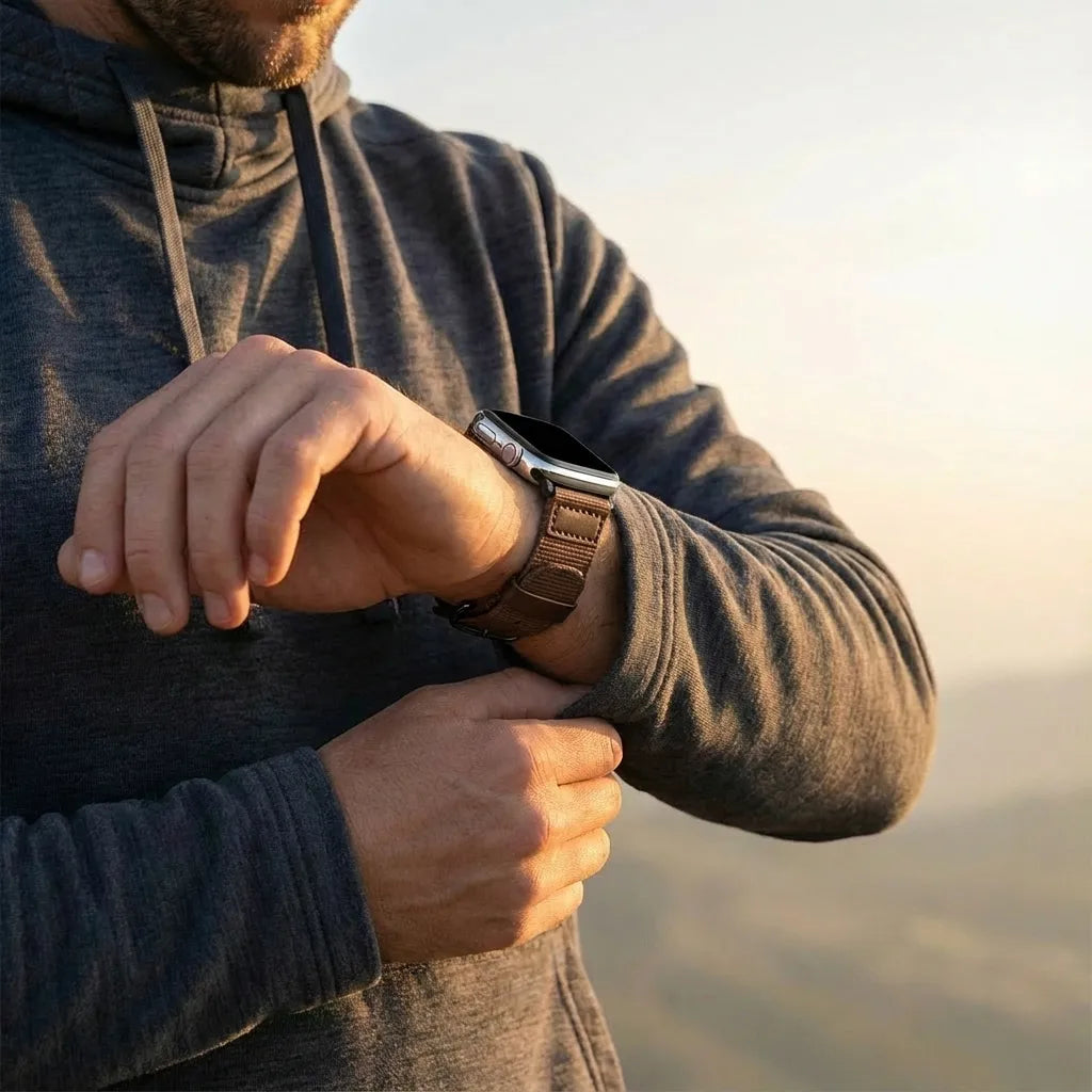 Correa lona Apple Watch (marrón)