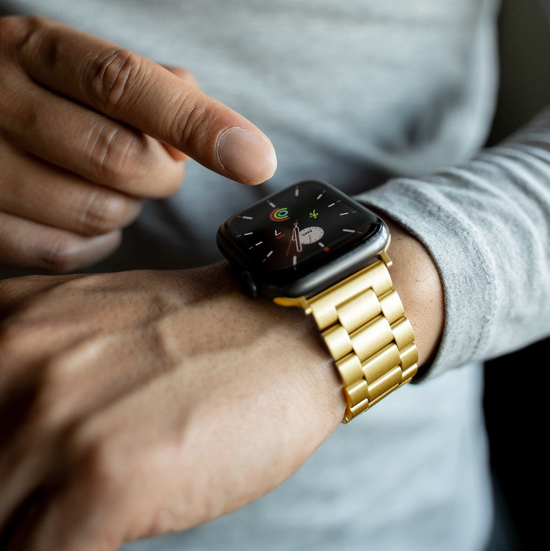 Correa titanio Apple Watch (dorado)