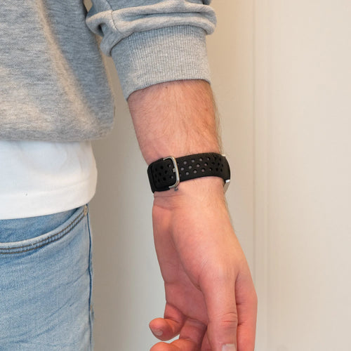 Bandz Correa deportiva 'Air' Oozoo Smartwatch 20mm (negro)