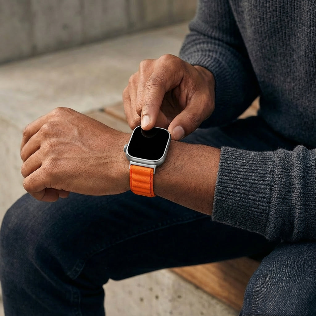 Correa nylon Alpine Xiaomi Smart Band 9 Pro (naranja)