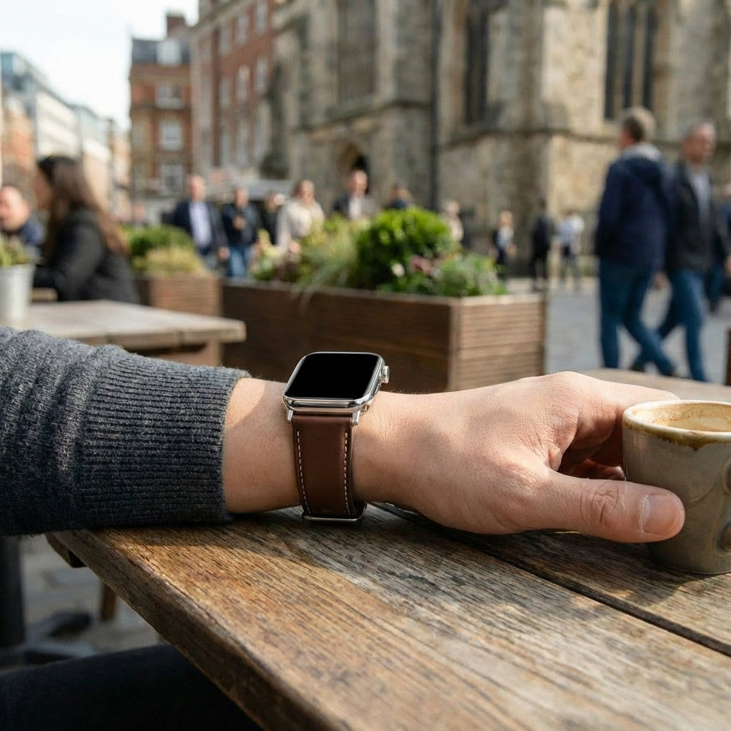 Correa cuero Redmi Watch 4 (marrón oscuro)