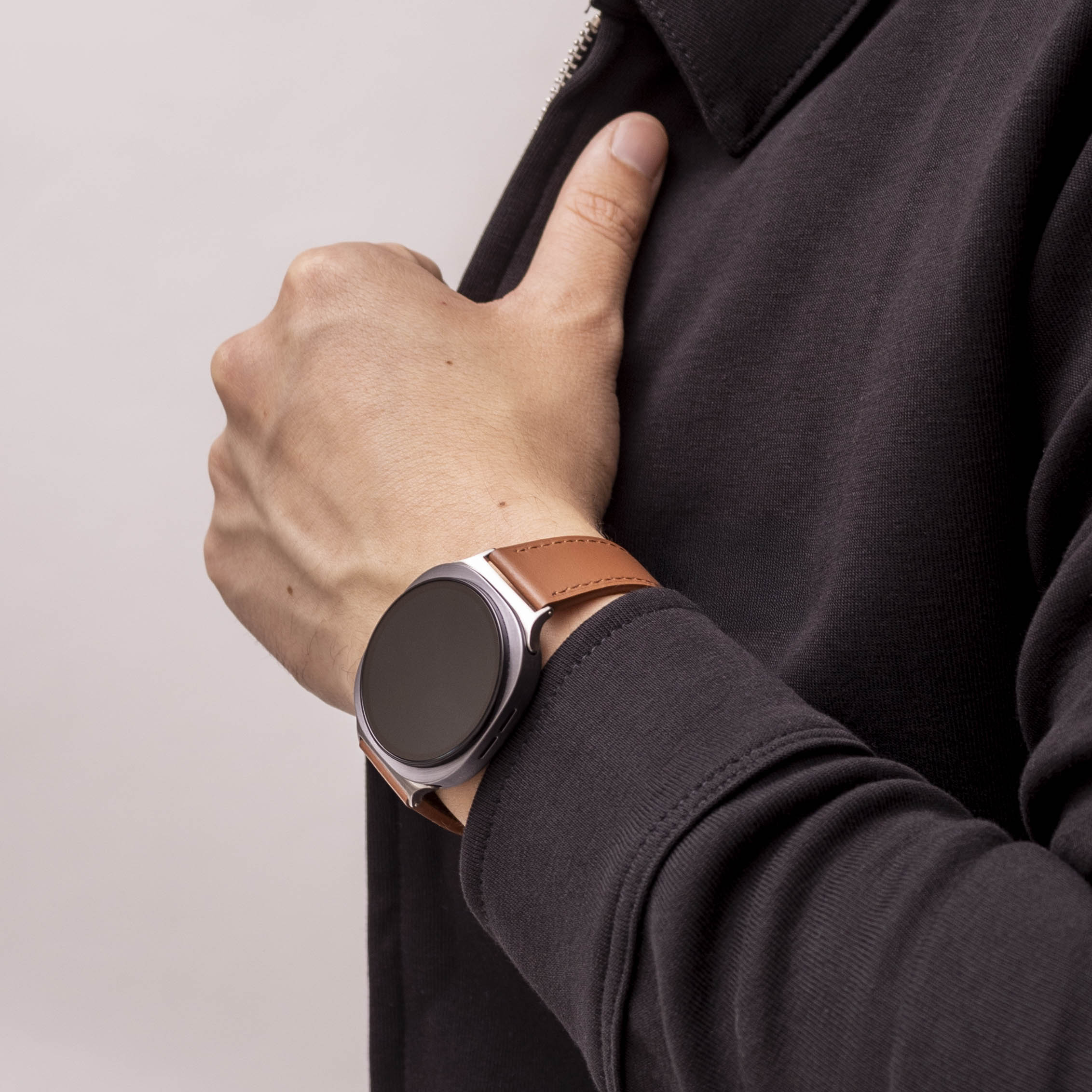 Correa cuero moderna Samsung Galaxy Watch 8 Classic (marrón)