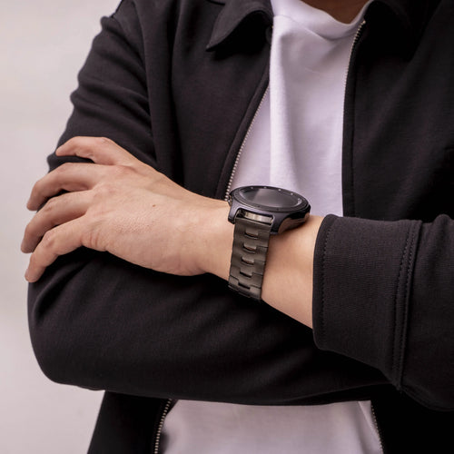 Amazfit GTR 3 (Pro) Titanio Correa de granos (broche plano) (grafito)