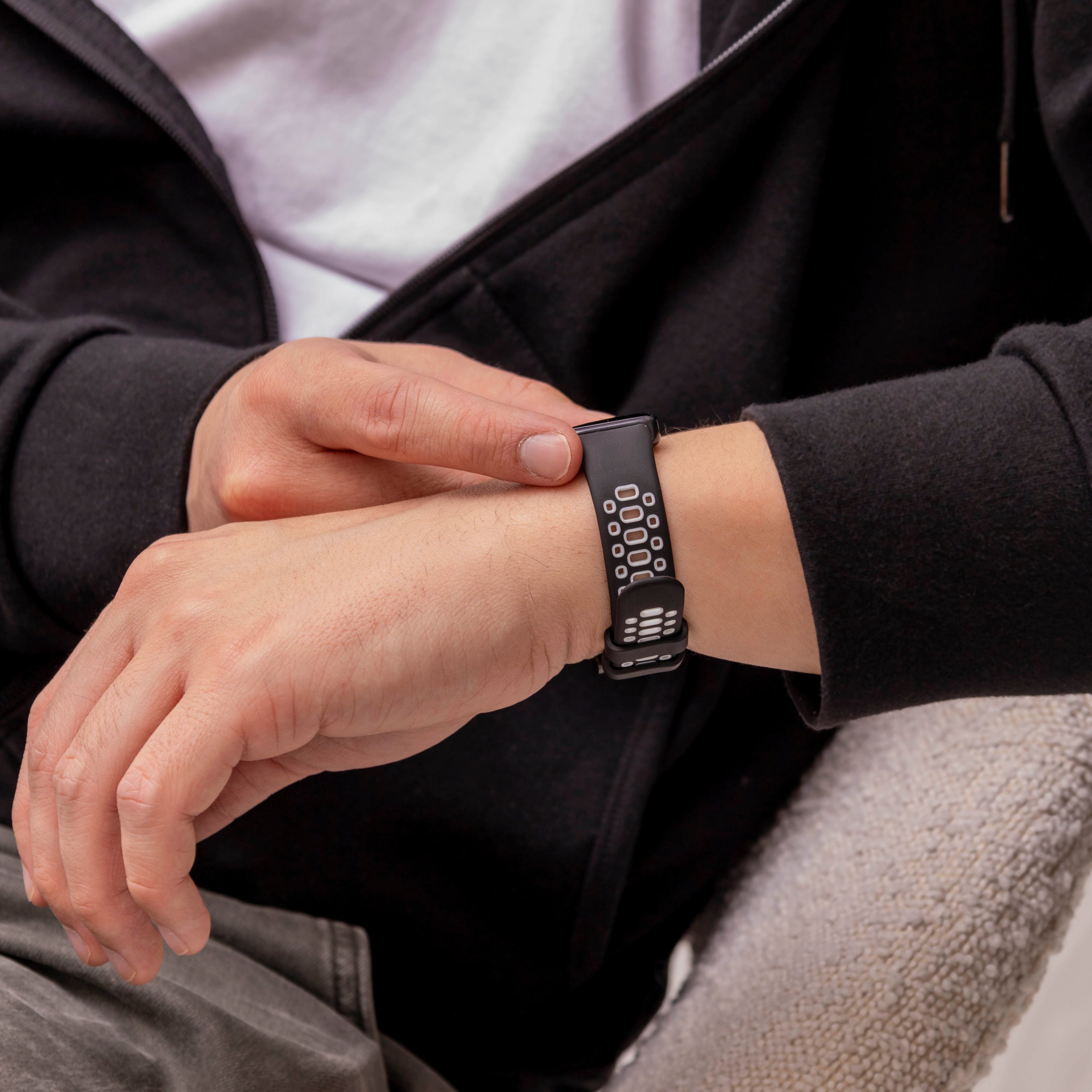 Correa deportiva Huawei Band 10 (negro/blanco)