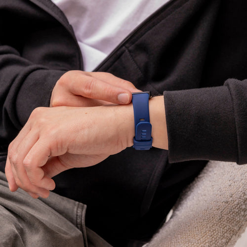 Silicone Strap, dark blue, lifestyle photo