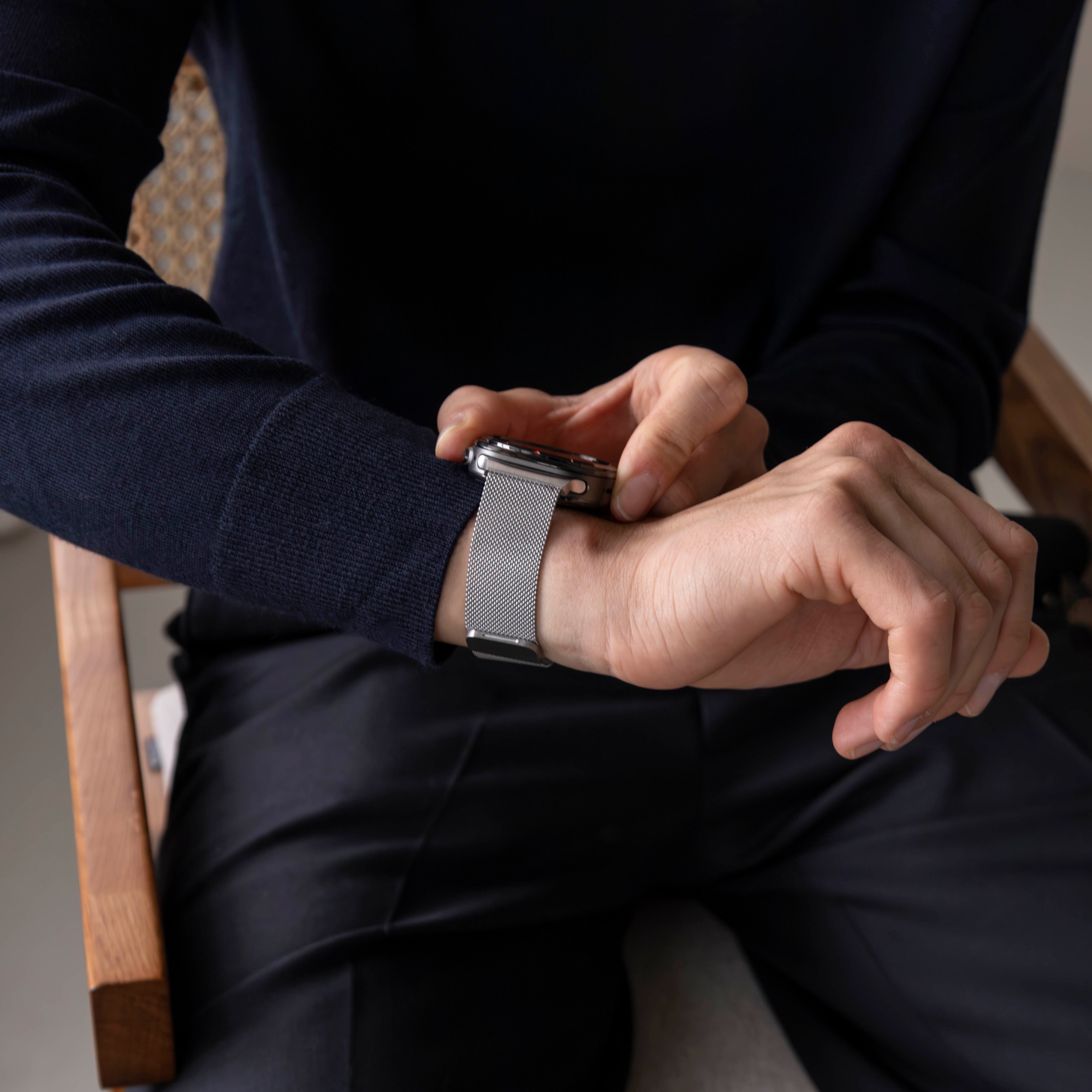 Bandz Correa Milanesa loop Samsung Galaxy Watch Ultra (plata)