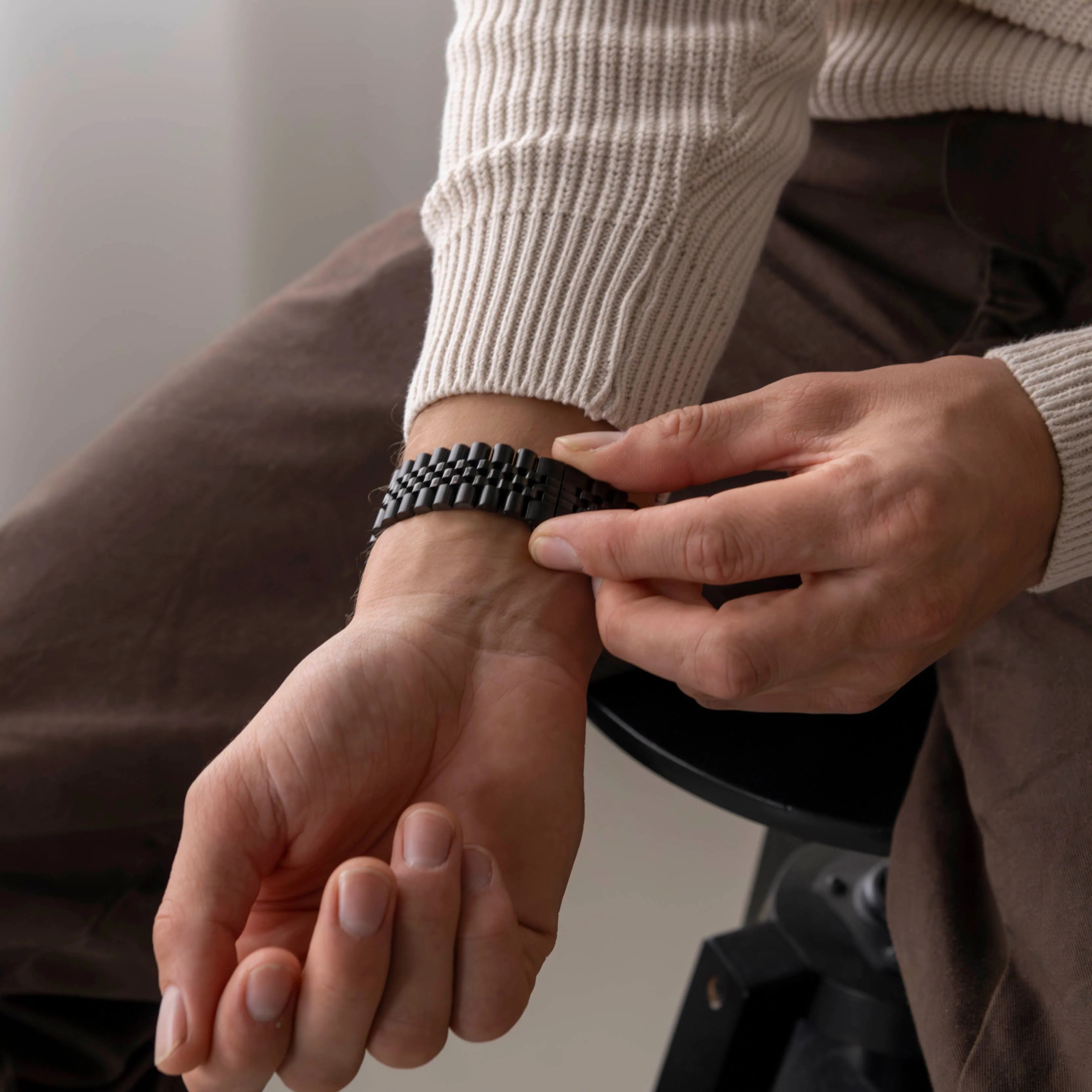 Correa acero Jubilee Apple Watch (negro)