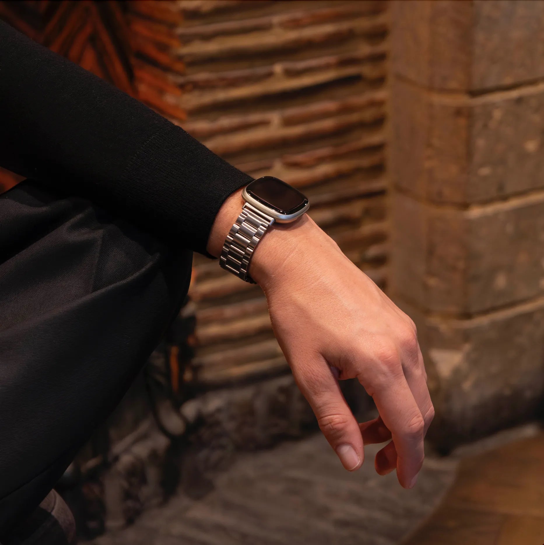 Correa Fitbit Sense Link (plata)