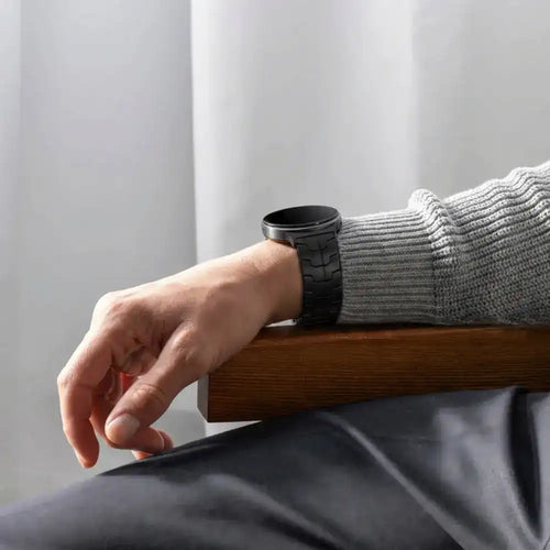 Bandz Samsung Galaxy Watch 8 - 40mm stalen band _Iron_ (zwart)