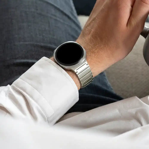Bandz Samsung Galaxy Watch 8 - 40mm Titanium Strap 'One Bead' (Titanium)