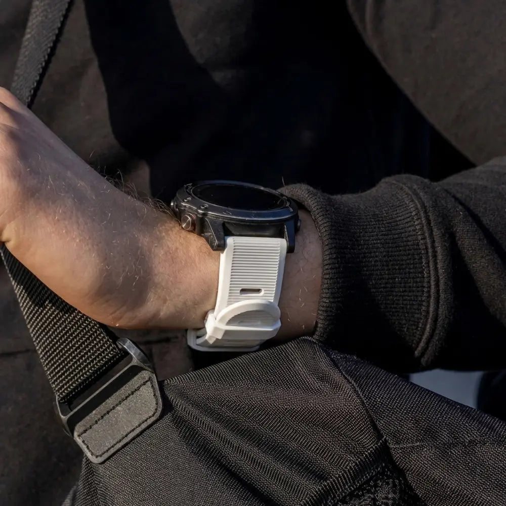 Garmin Fenix ​​5 (más)/6 (Pro) Silicona Correa (blanco)