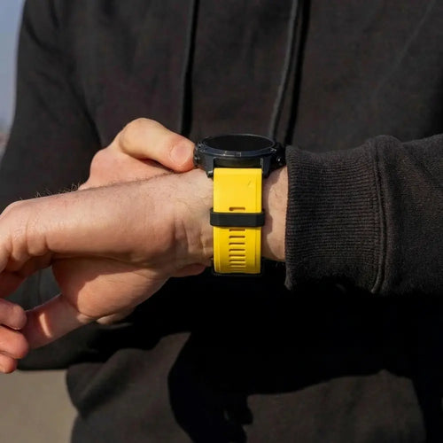 Garmin Fenix 5 (Plus)/6 (Pro) Silicone Strap (Yellow)