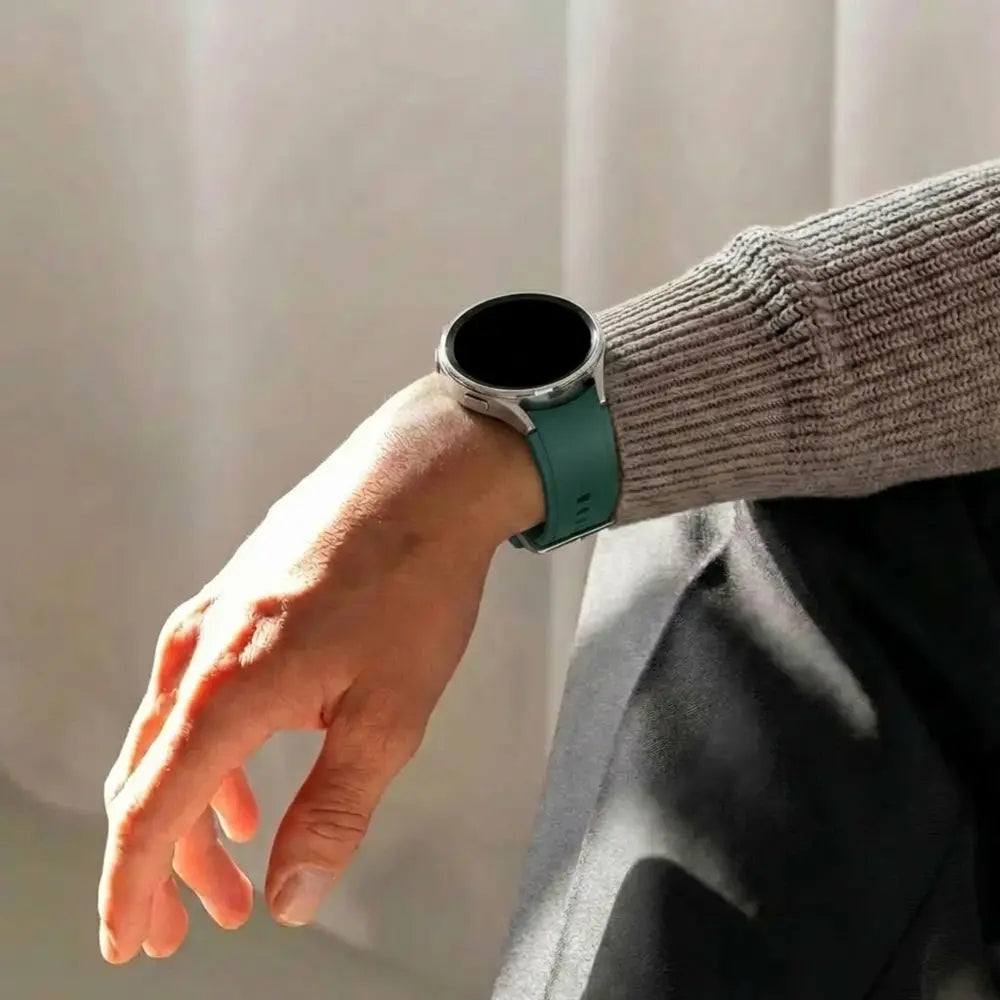 Samsung Galaxy Watch 4 40mm Silicone Strap Perfect Fit (Dark Green)