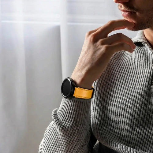 Samsung Galaxy Watch 7 - 40mm Hybrid Leather Strap (Yellow)