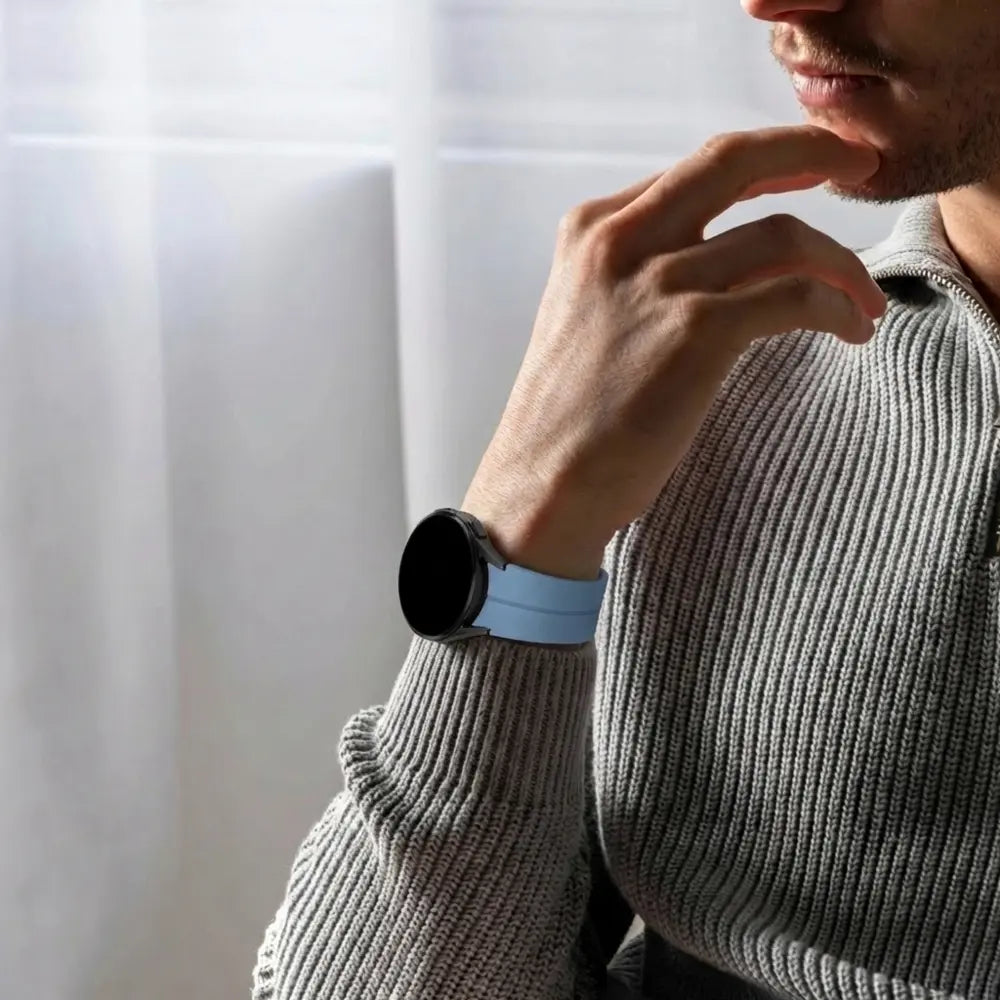 Bandz Samsung Galaxy Watch 7 - 40mm Silicone Strap 'Extreme' (GrayBlue)