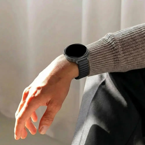 Samsung Galaxy Watch 8 - 40mm wave nylon bandje (zwart)