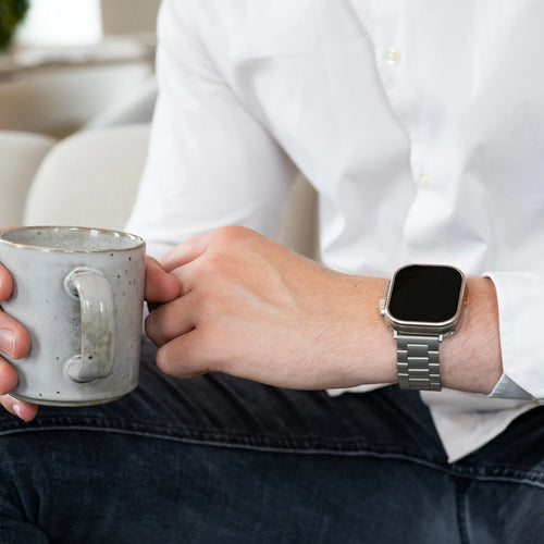 Steel Strap, titanium, lifestyle photo