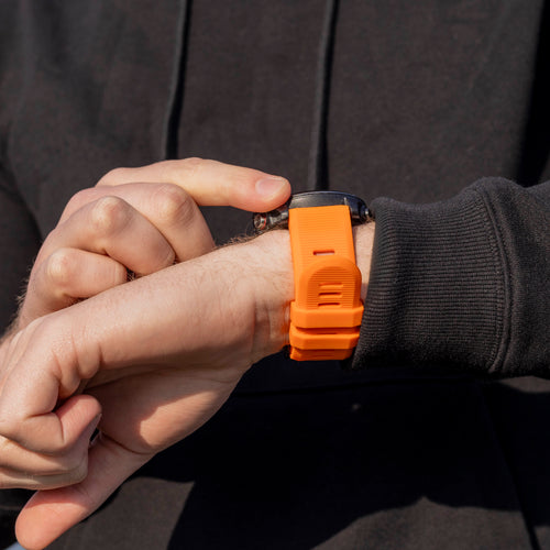 Garmin Enduro 1 / 2 / 3 Silicone Strap (Orange)