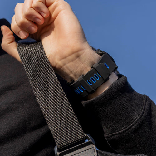 Garmin Enduro 1 / 2 / 3 Sport Buckle Strap (Black/Blue)