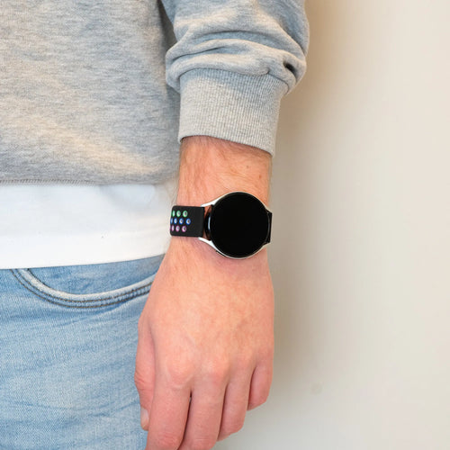 Bandz Oozoo Smartwatch 20mm Sport Strap 'Deluxe' (Black/Colourful)