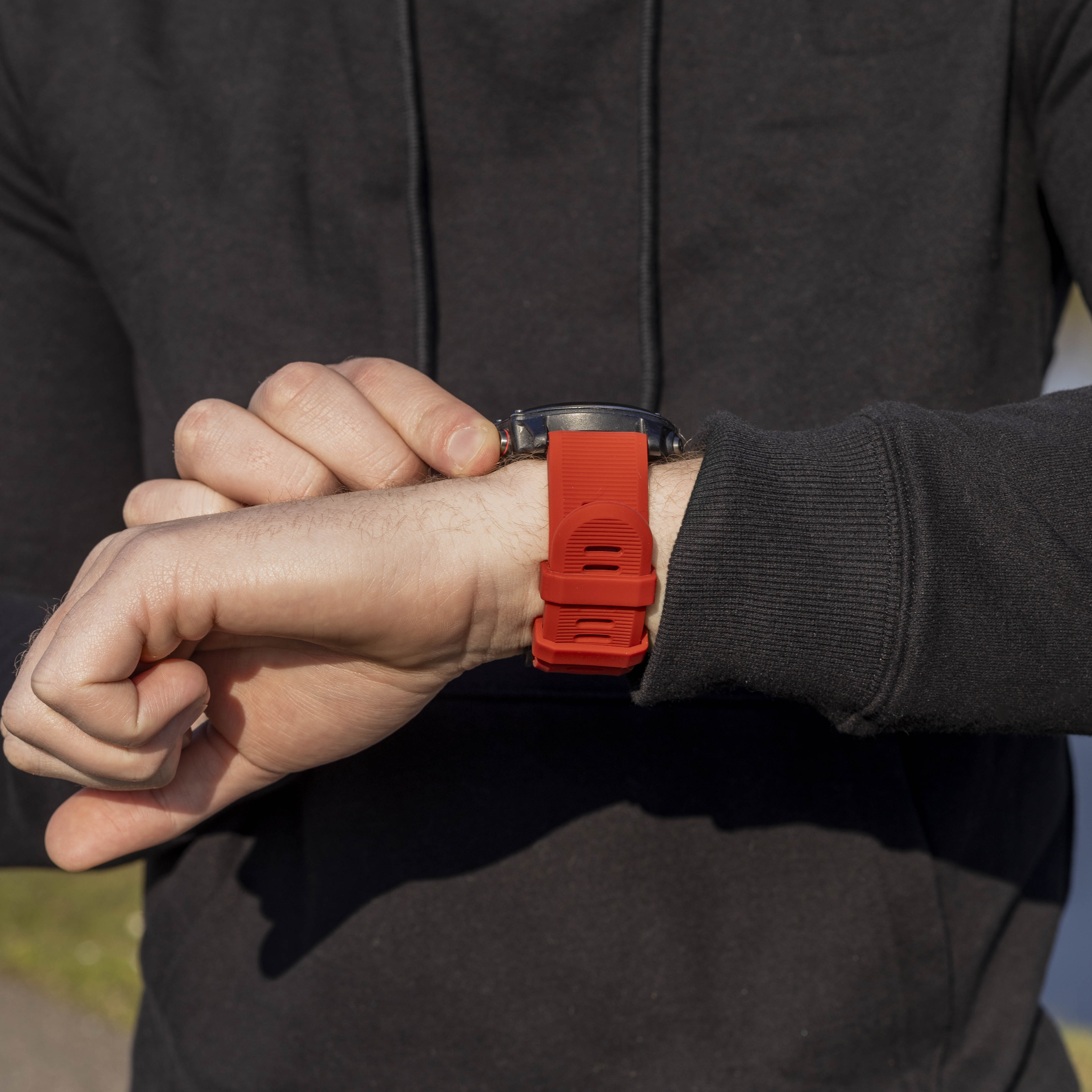 Correa silicona Garmin Fenix 8 - 51mm (rojo)