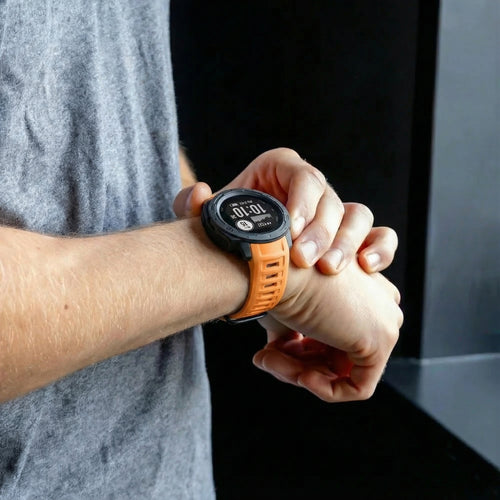 Silicone Strap, orange, lifestyle photo