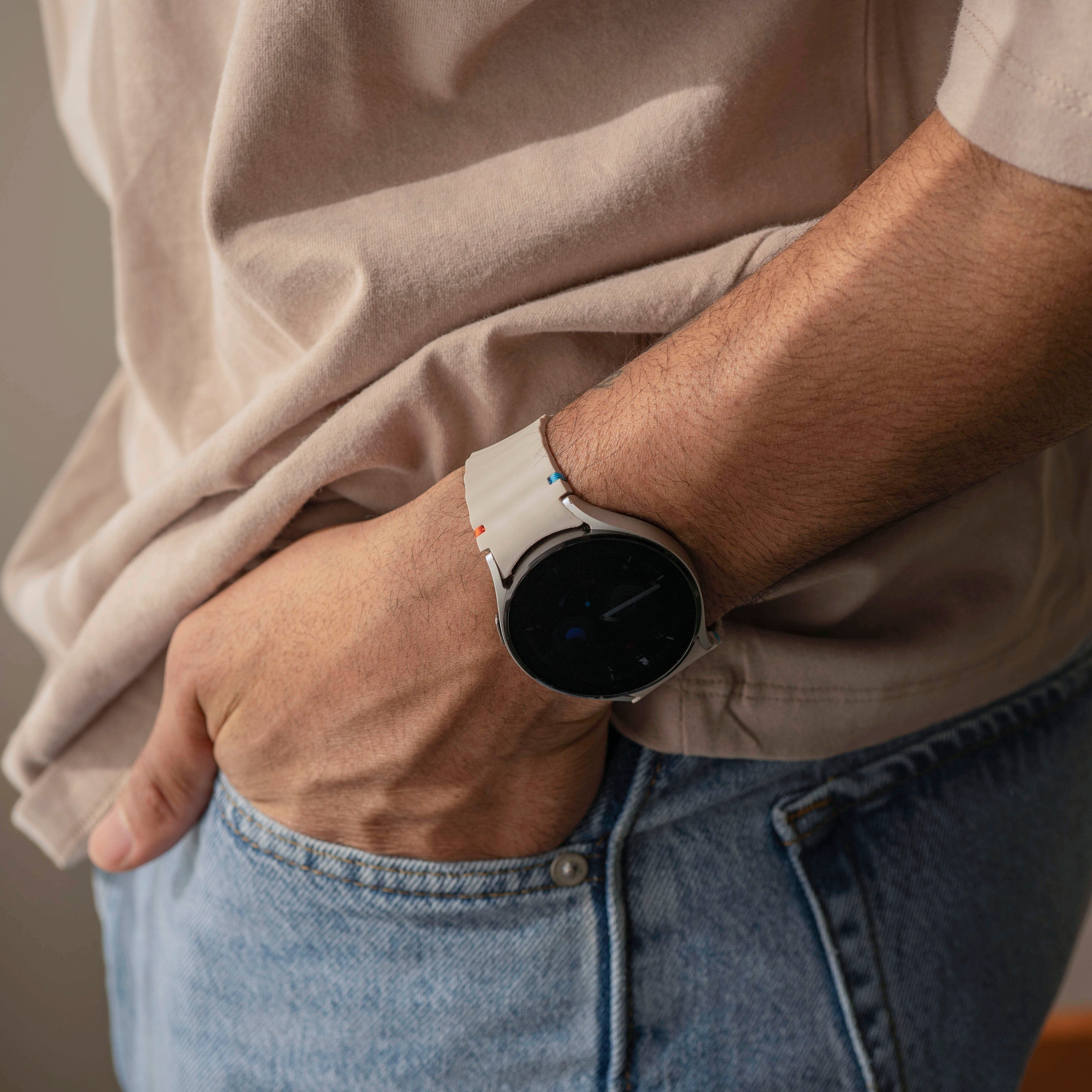 Correa Wave Samsung Galaxy Watch 7 44mm (blanco estrella)
