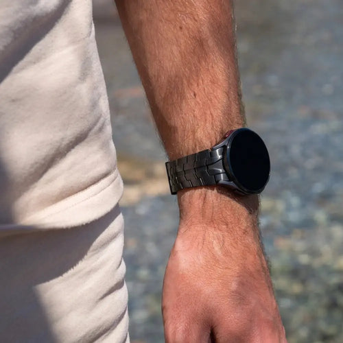 Bandz Samsung Galaxy Watch 7 - 40mm Steel Strap 'Iron' (Black)