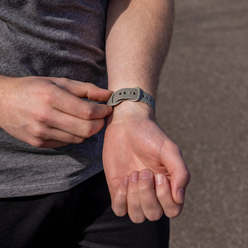Silicone Strap 'Classic', grey, lifestyle photo