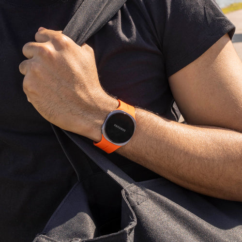 Samsung Galaxy Watch 9 - 40mm D-Buckle Silicone Strap (Orange)
