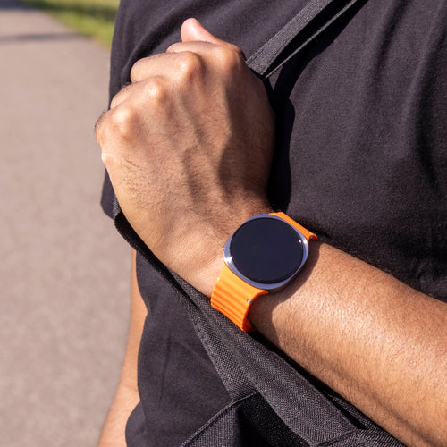 Samsung Galaxy Watch 8 - 40mm Wave Silicone Strap (Orange)