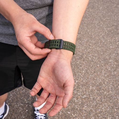 Silicone Ocean Strap, green, lifestyle photo