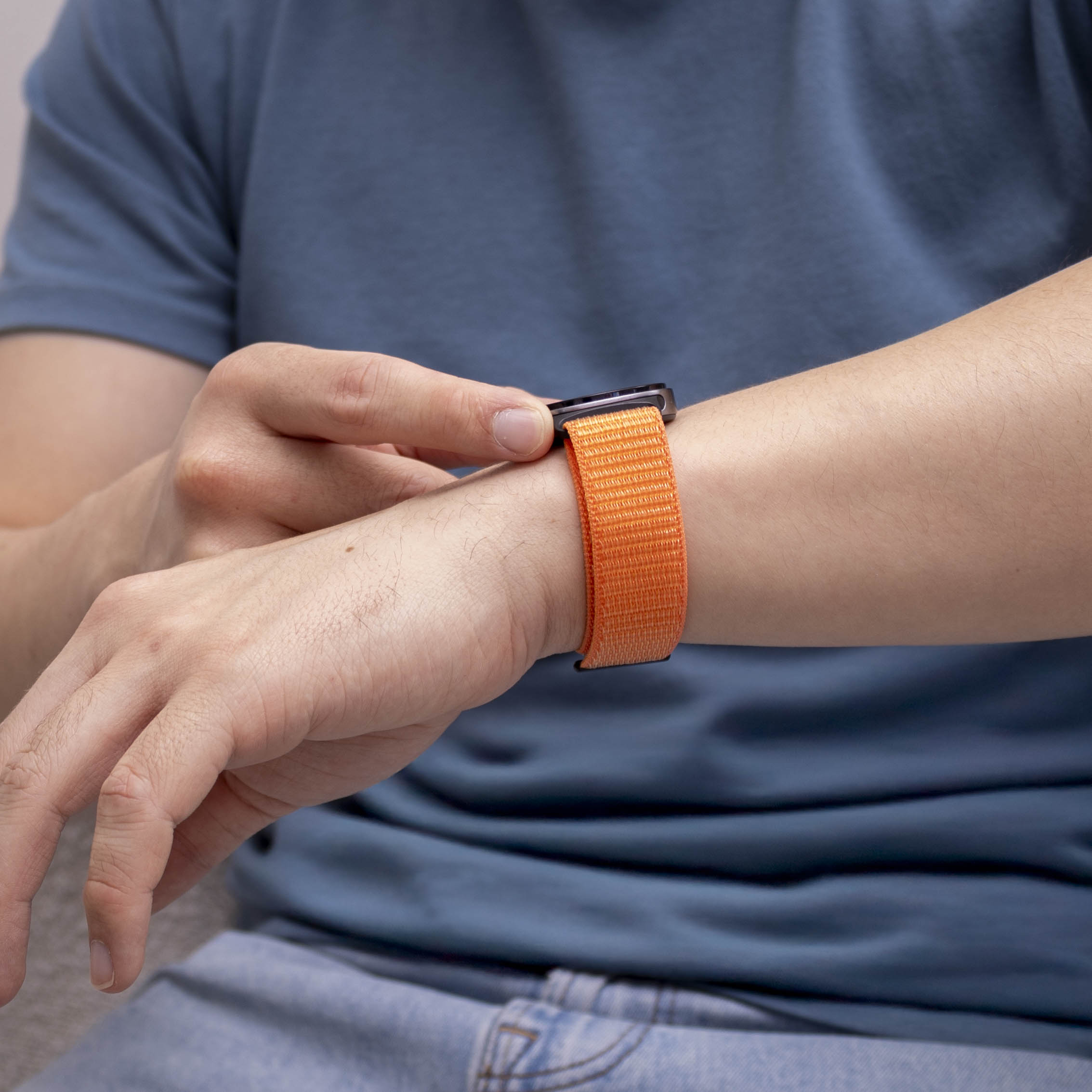 Correa nylon Samsung Galaxy Watch 9 - 40mm (naranja)