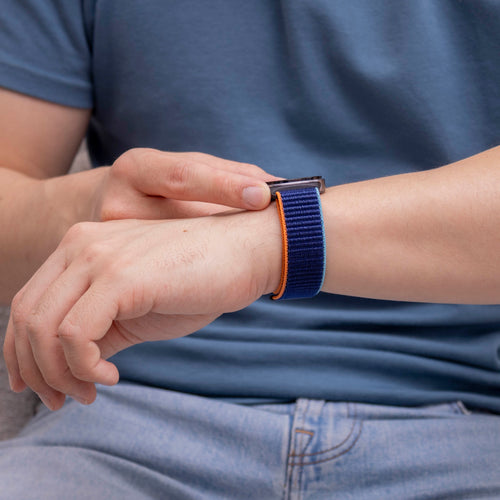 Samsung Galaxy Watch 8 - 44mm Nylon Strap (Dark Blue Mix)