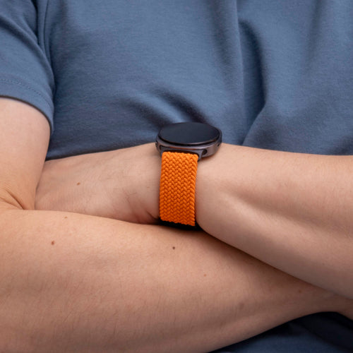 Samsung Galaxy Watch 9 - 44mm Braided Strap P-Buckle (Orange)