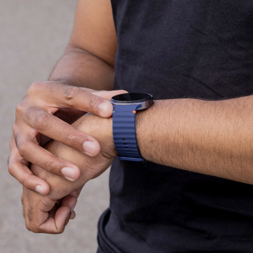 Correa silicona Wave Samsung Galaxy Watch 8 - 44mm (azul oscuro)