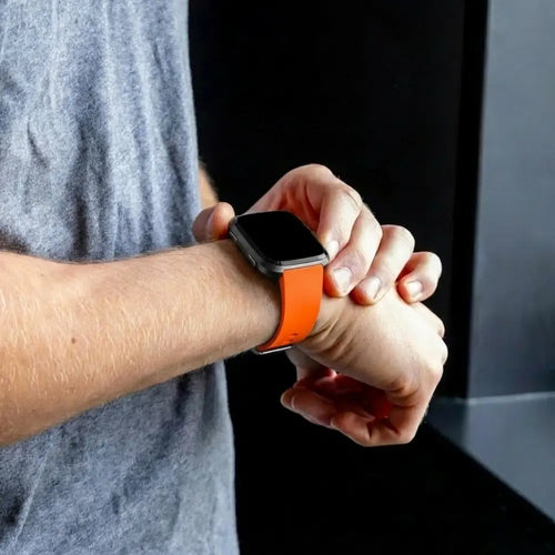 Fitbit Versa-Versa 2 Silicone Strap (Orange)