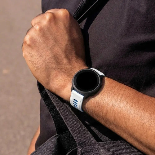 Correa deportiva con hebilla Garmin Vivoactive 5 (blanco/azul)